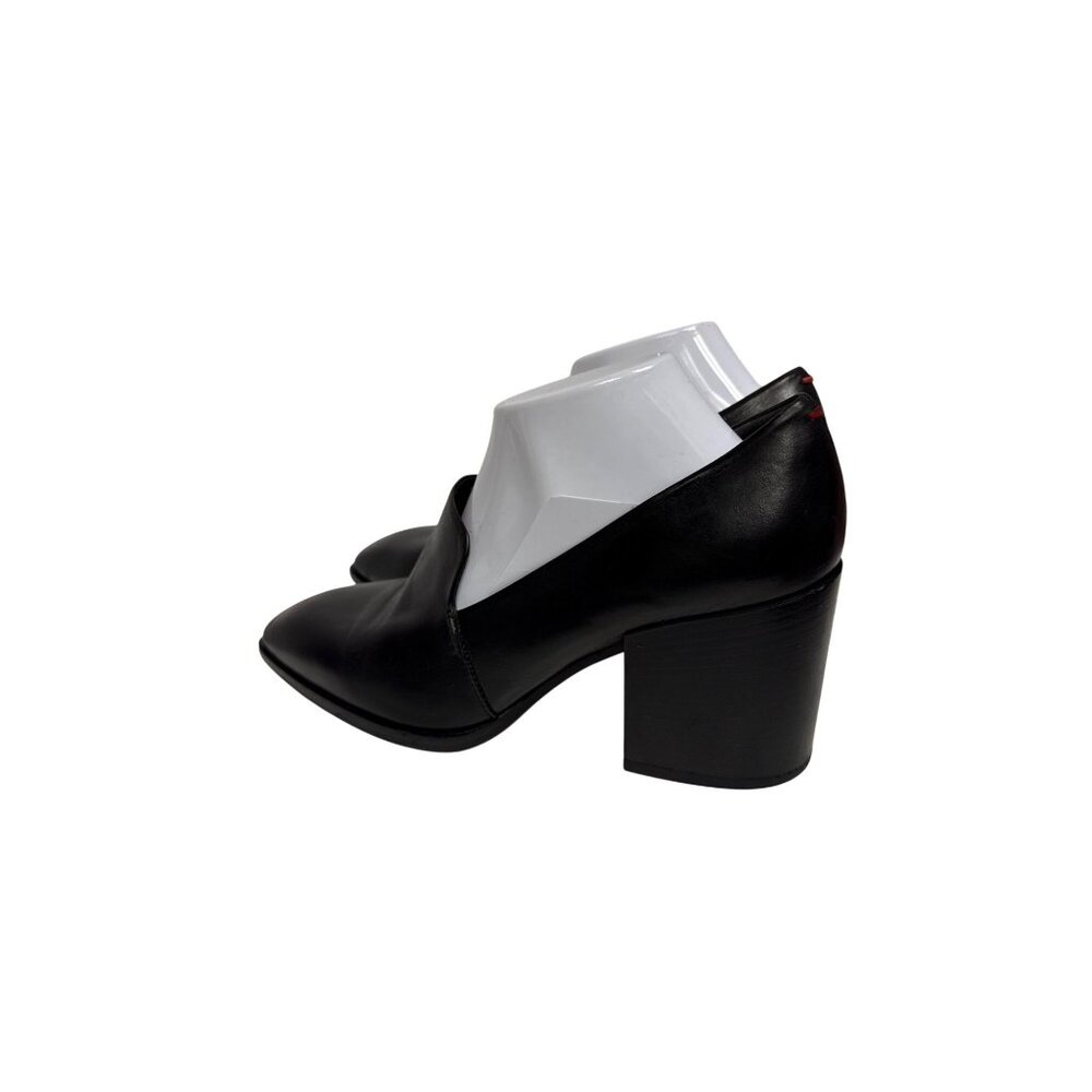 Aeyde Allyson Women's Heeled Loafer Black Leather Calfskin Italy Eu 41 10.5 Flaw — image 4 of 8